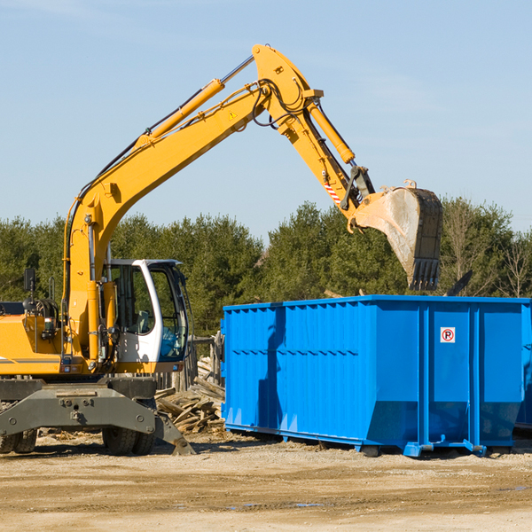 are there any restrictions on where a residential dumpster can be placed in Sandy Point